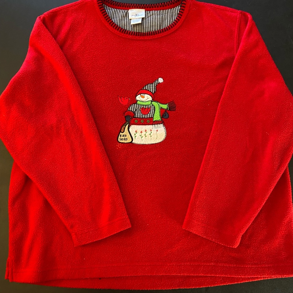 Large grandma winter crewneck sweater